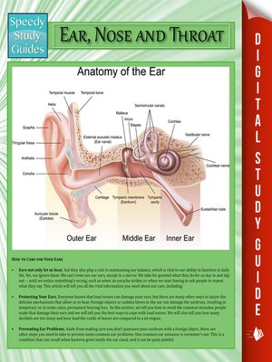 cover image of Ear, Nose and Throat
